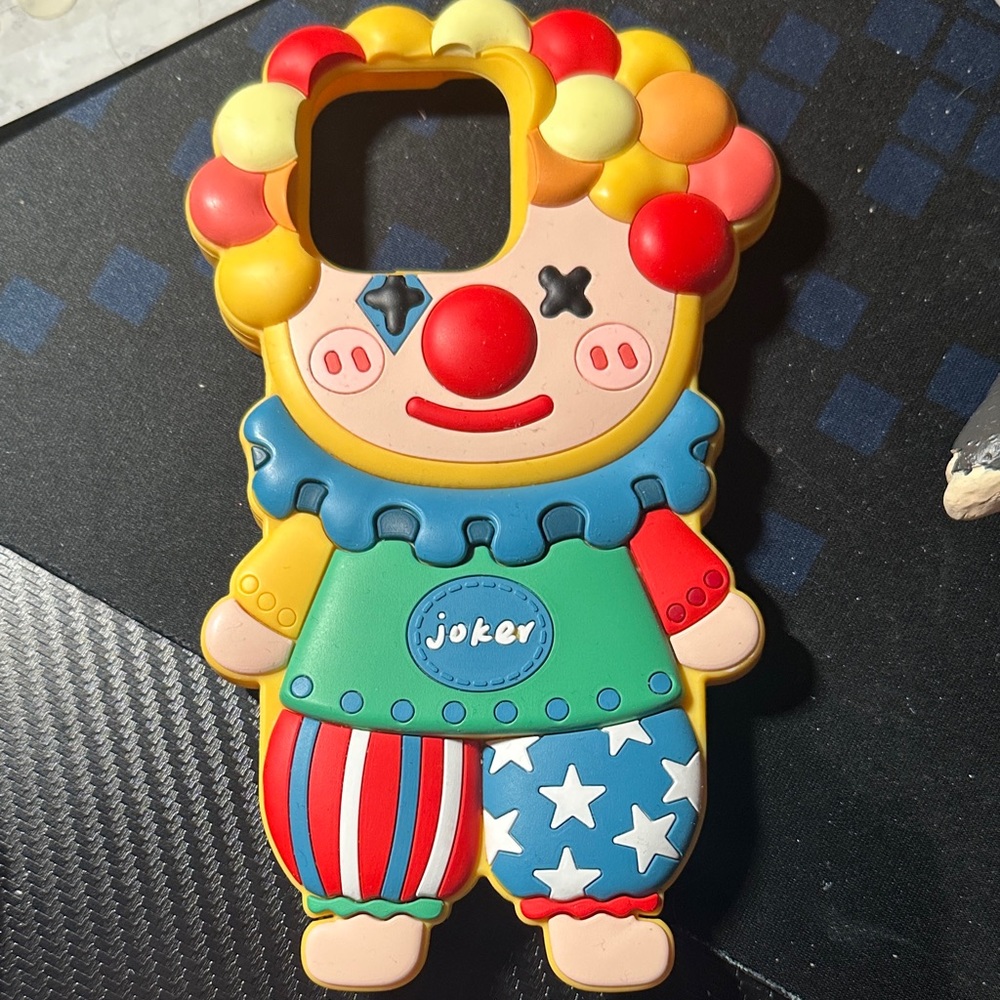 Colorful clown phone case